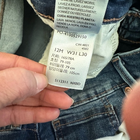 Denizen from Levi's Dark Blue High Rise Skinny Jeans 12M W31 L30 - Picture 6 of 7